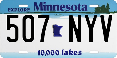 MN license plate 507NYV