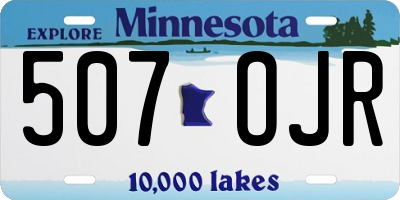 MN license plate 507OJR