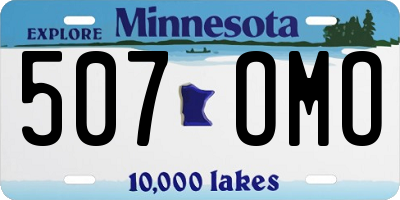 MN license plate 507OMO