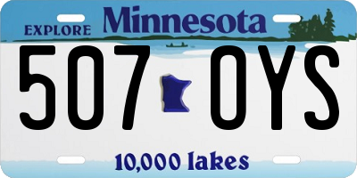 MN license plate 507OYS
