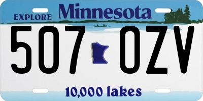 MN license plate 507OZV