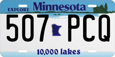 MN license plate 507PCQ