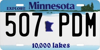 MN license plate 507PDM