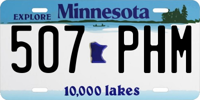 MN license plate 507PHM