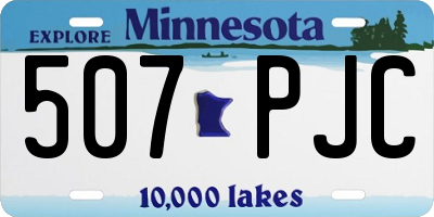 MN license plate 507PJC