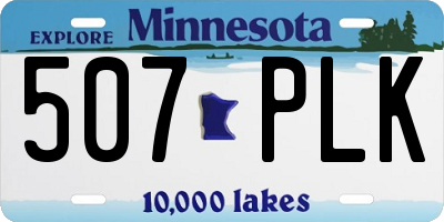 MN license plate 507PLK