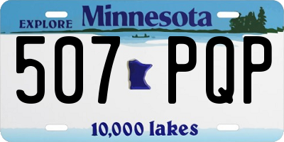 MN license plate 507PQP