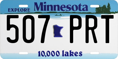 MN license plate 507PRT