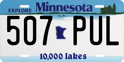 MN license plate 507PUL
