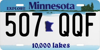 MN license plate 507QQF