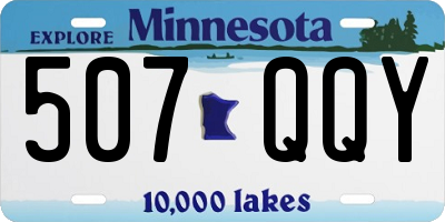MN license plate 507QQY
