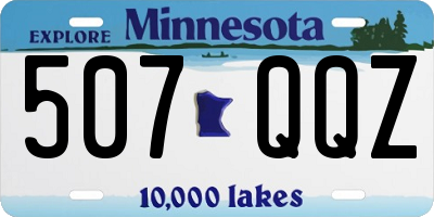 MN license plate 507QQZ