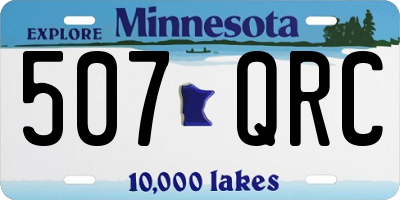 MN license plate 507QRC