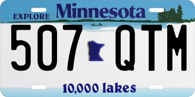 MN license plate 507QTM