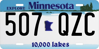 MN license plate 507QZC