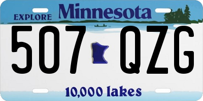 MN license plate 507QZG