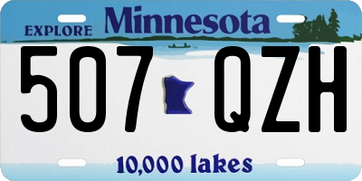 MN license plate 507QZH