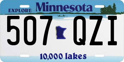 MN license plate 507QZI