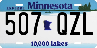 MN license plate 507QZL
