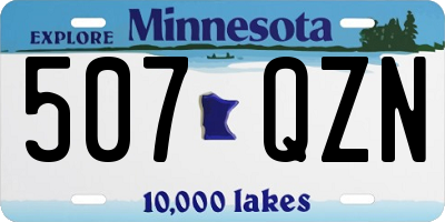 MN license plate 507QZN