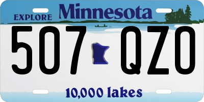 MN license plate 507QZO