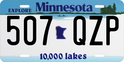MN license plate 507QZP