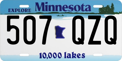 MN license plate 507QZQ