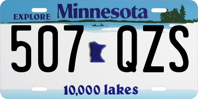 MN license plate 507QZS