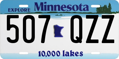 MN license plate 507QZZ