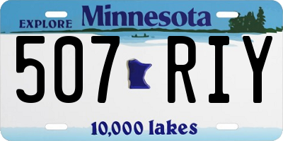 MN license plate 507RIY