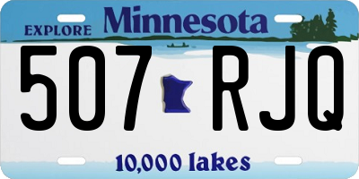 MN license plate 507RJQ