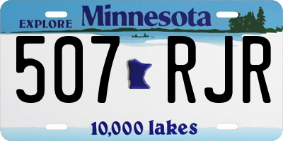 MN license plate 507RJR