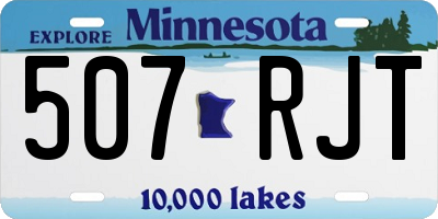 MN license plate 507RJT