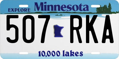 MN license plate 507RKA