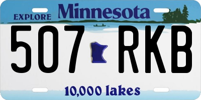 MN license plate 507RKB