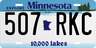 MN license plate 507RKC