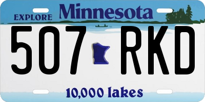 MN license plate 507RKD