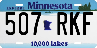 MN license plate 507RKF