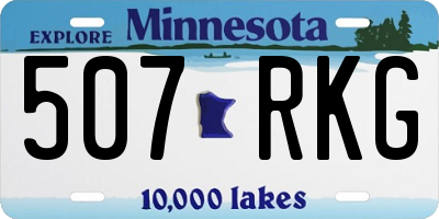 MN license plate 507RKG