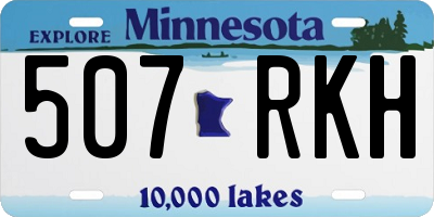 MN license plate 507RKH
