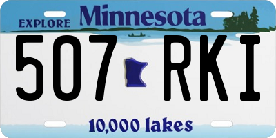 MN license plate 507RKI