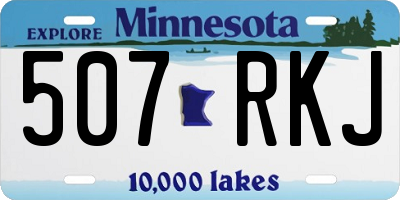 MN license plate 507RKJ