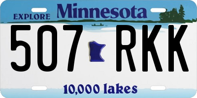 MN license plate 507RKK