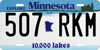 MN license plate 507RKM
