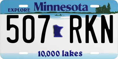 MN license plate 507RKN