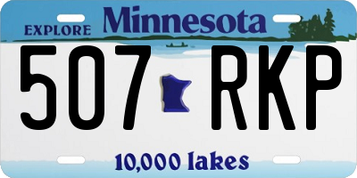 MN license plate 507RKP