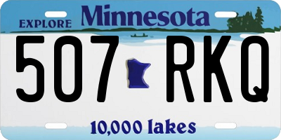MN license plate 507RKQ