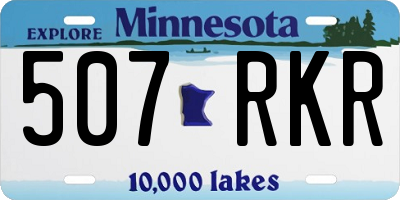 MN license plate 507RKR
