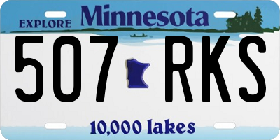 MN license plate 507RKS