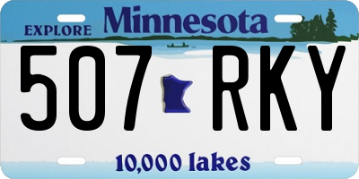 MN license plate 507RKY